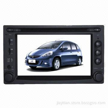 In-dash DVD Player, Suitable for Honda Fit, with Built-in AM/FM Radio, Supports BT/TV/GPS/iPod/3G